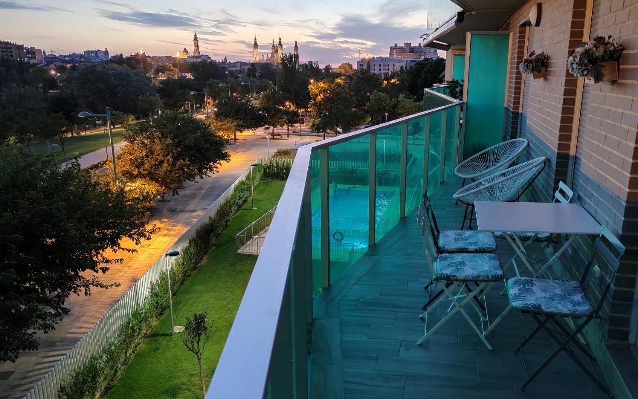 Appartement El Balcon Del Ebro By Alogest- Vistas, Piscina Y Con Parking à Saragosse Extérieur photo